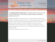 Tablet Screenshot of headachecenterntx.com